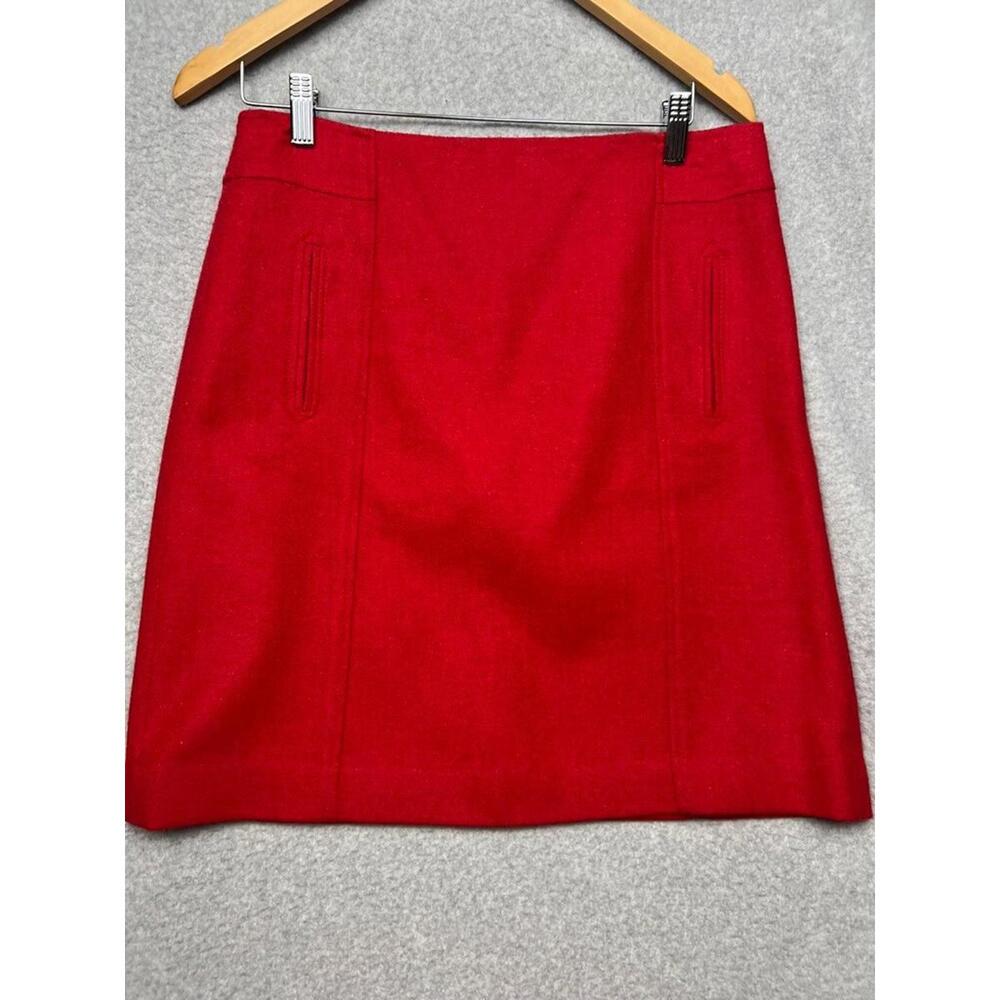 Talbots Wool Blend Mini Skirt Womens 8 Classic Office Academia Preppy Minimalist